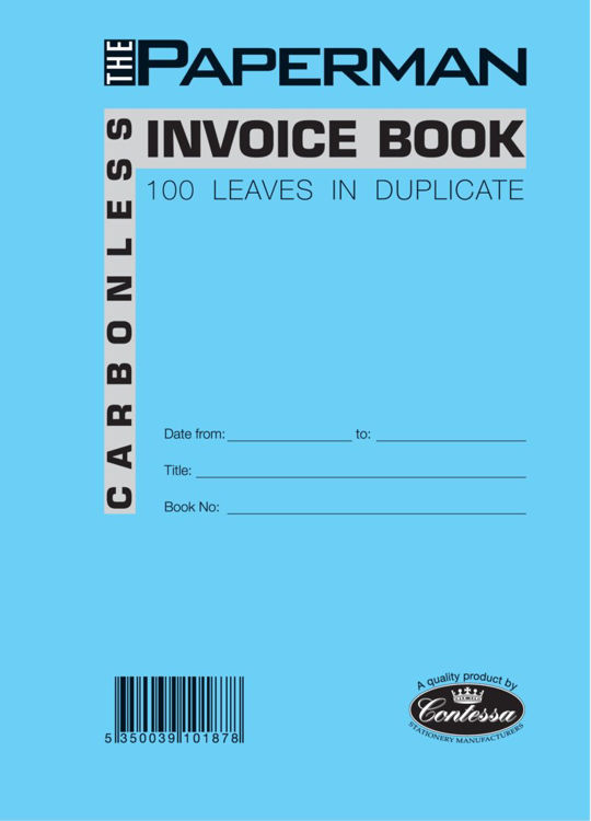 Picture of 1878-Invoice Books – A5 Carbonless Duplicate Invoice Book